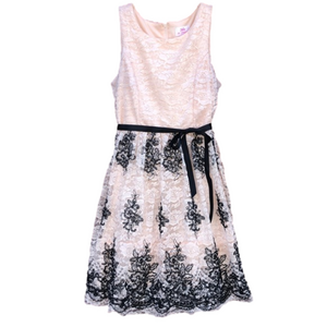 GIRLS Special Occasion Lace & Sequin Dress Blush Color Girls Size 18